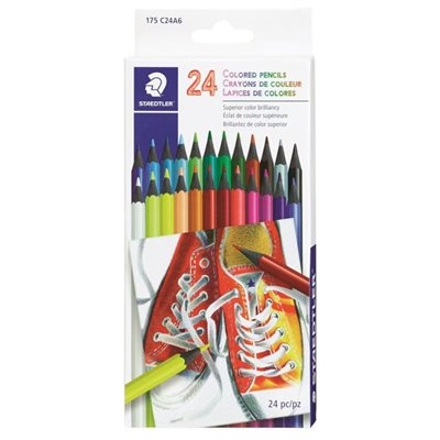 Crayons de couleur Steadtler /24 | Crayons de couleur, feutres  et craies