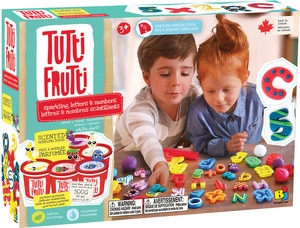 Tutti Frutti - Lettres et Nombres Scintillants | Pâte à modeler