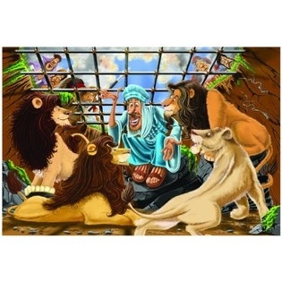 Casse-tête plancher 48 pièces - Daniel et le lion | Casse-têtes
