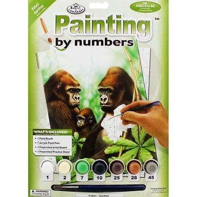 Peinture à Numéro - Gorilles (Gorillas) PJS41-3T | Peinture à numéro & peinture de diamant (Diamond Painting)