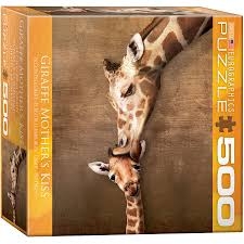 Casse-tête 500 - Baiser de mère girafe | Casse-têtes