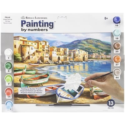 Peinture à numéro - Spiaggia Della Citta | Peinture à numéro & peinture de diamant (Diamond Painting)