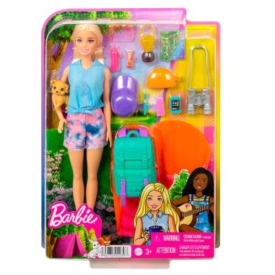 Barbie Vive le Camping - Poupée Malibu avec accessoires | Jeux collectifs & Jeux de rôles