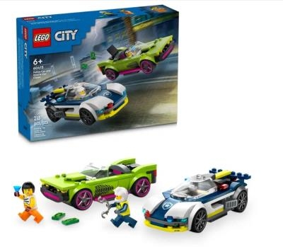 Lego - City : La poursuite entre la voiture de police et la voiture puissante | LEGO®