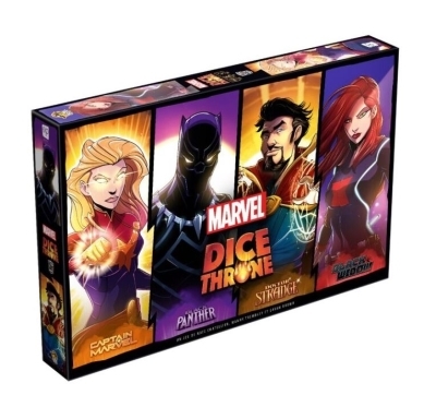 Marvel Dice Throne - Black Widow vs Doctor Strange vs Captain Marvel vs Black Panther | Jeux pour 2 