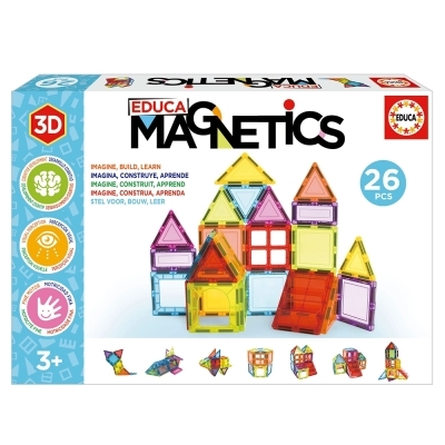 Magnetics - 26 pièces | Jeux magnétiques