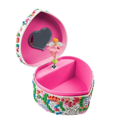 Stick'N Fun - 3D Mosaïques Boîte à musique Coeur Ballerine | Bijoux et accessoires mode