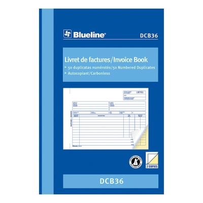Livre de Facture Autocopiant à 2 Copies de Blueline®, 5-3/8 x 8 po | Papier,cahiers, tablettes, factures, post-it