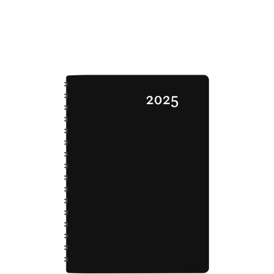 Agenda Maxi Noir Annuel 2025 | 